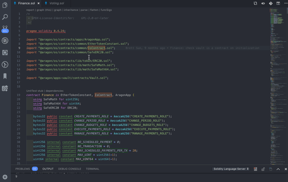 Solidity Graph